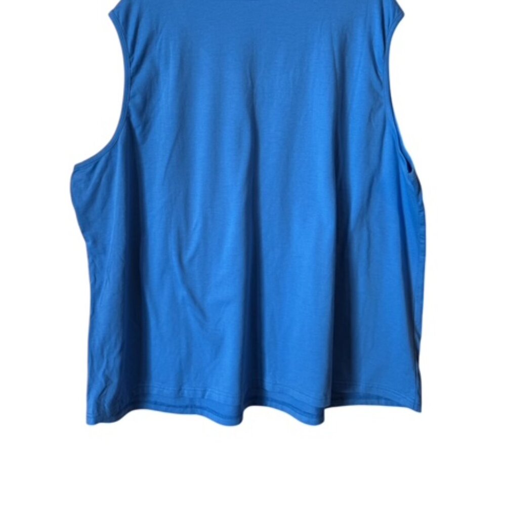 NWT DENIM & CO PERFECT for SUMMER SLEEVELESS TOP PLUS: 2X #X - Picture 3 of 6